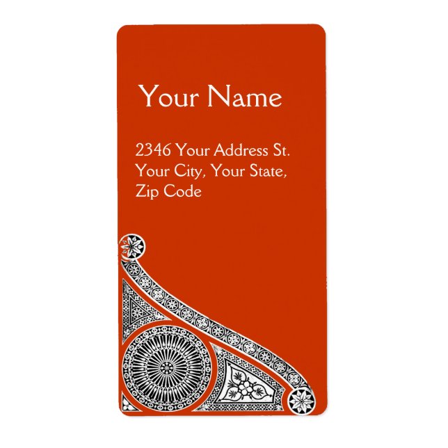 Etiqueta RENAISSANCE naranja amarillo (Frente)