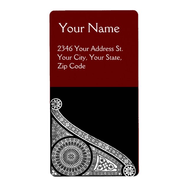 Etiqueta RENAISSANCE rojo (Frente)