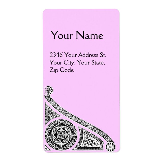 Etiqueta RENAISSANCE rosa (Frente)