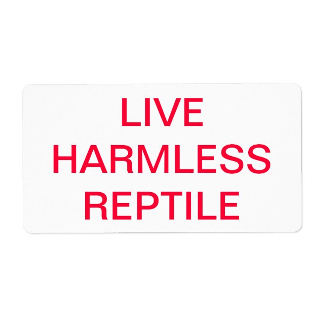 ETIQUETA REPTIL VIVO DE HERMLESS (Frente)