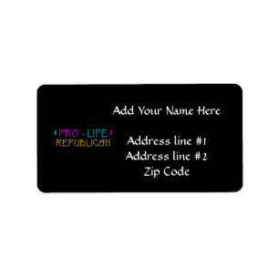 Etiqueta Republicano antiabortista