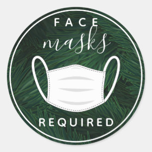 Etiqueta requerida de máscara facial tropical
