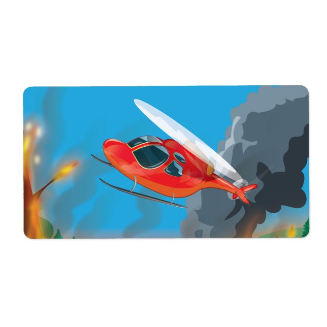 Etiqueta Rescate de helicópteros (Frente)