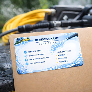 Etiqueta Residential pressure washing Infinite Wall