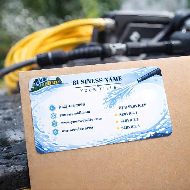 Etiqueta Residential pressure washing Infinite Wall (Subido por el creador)