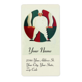 Etiqueta RESTAURANTE CHEF COOKING FIESTA Culinario