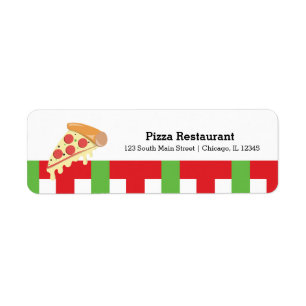 Etiqueta Restaurante Pizza