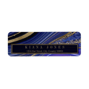 Etiqueta Resumen Agate Boda V1 Midnight ID827