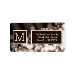 Etiqueta Resumen Bokeh Chocolate