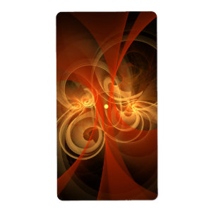 Etiqueta Resumen de arte artístico fractal por la mañana