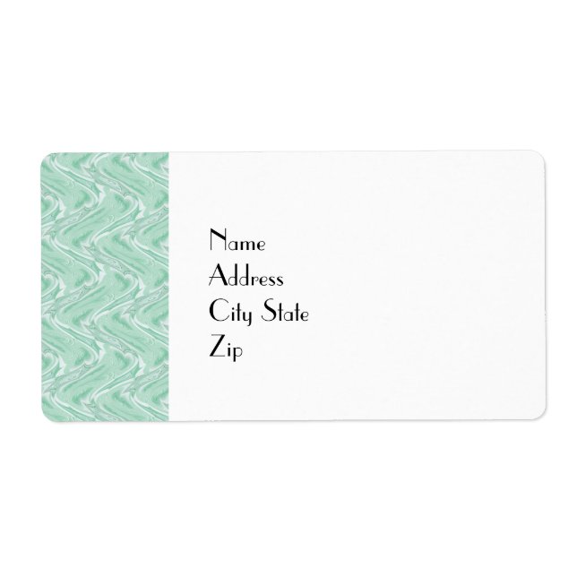 Etiqueta Resumen de Candy Green del algodón (Frente)