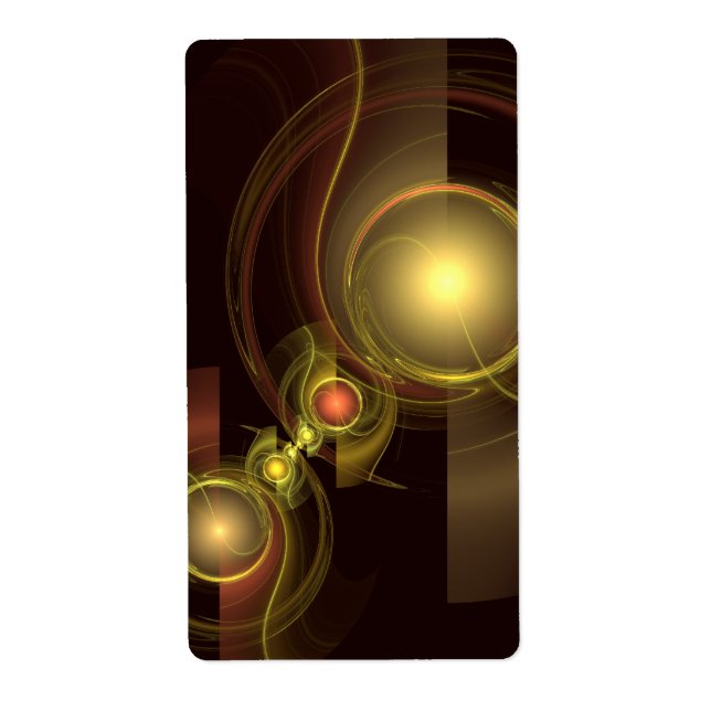 Etiqueta Resumen de conexión íntima Fractal de arte (Frente)