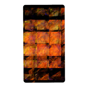 Etiqueta Resumen de la pared de arte fractal