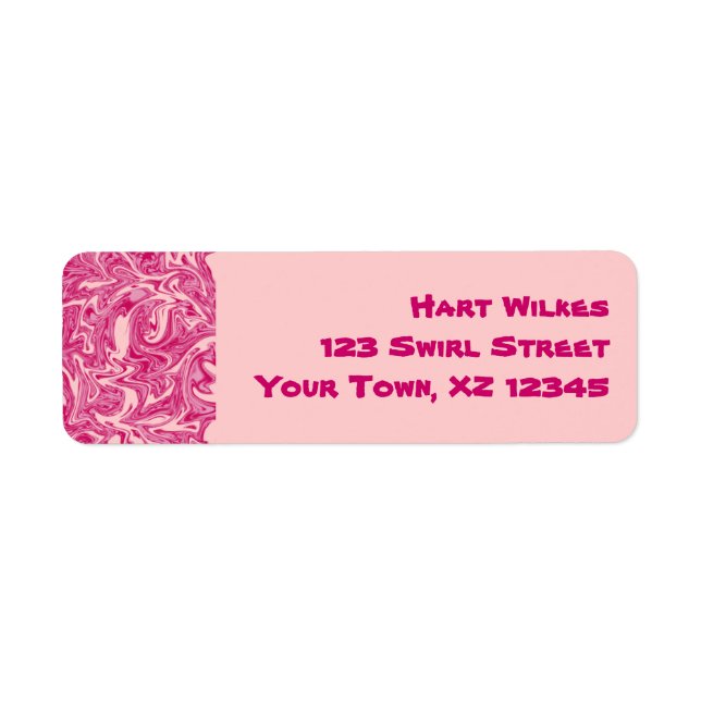 Etiqueta Resumen de Swirl (Frente)