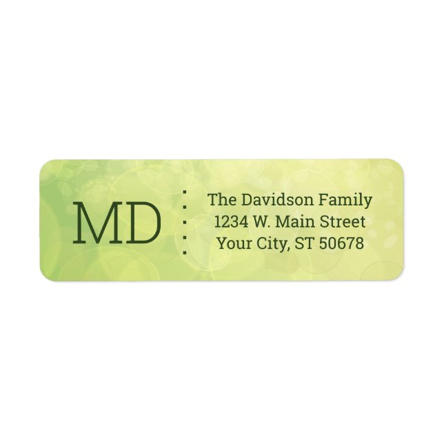 Etiqueta Resumen estilo bokeh (Frente)