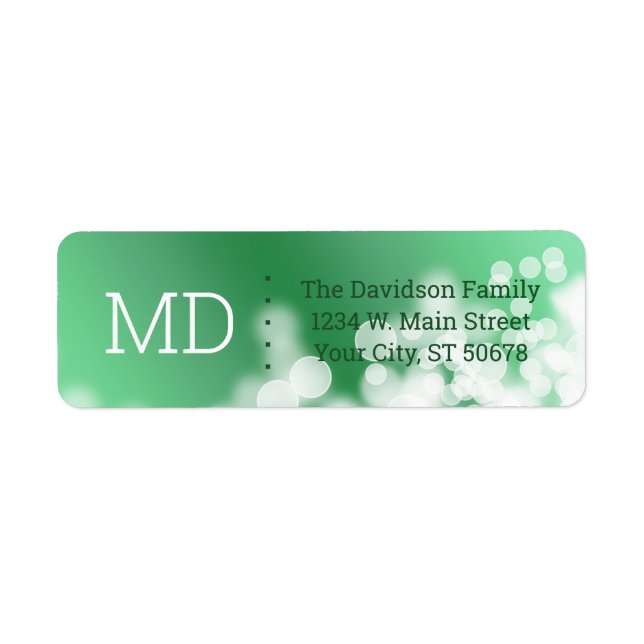 Etiqueta Resumen estilo bokeh (Frente)