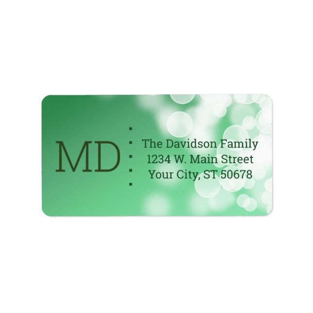 Etiqueta Resumen estilo bokeh (Frente)