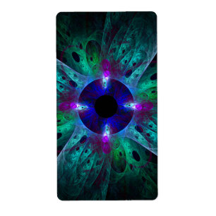 Etiqueta Resumen ocular de arte fractal