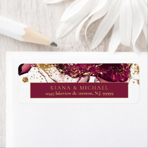 Etiqueta Resumen Sparkling Boda Wine Red ID1018