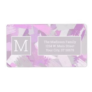 Etiqueta Resumen Textura de pinceles