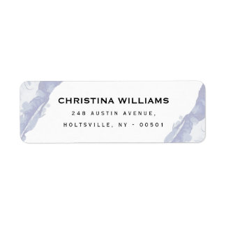 Etiqueta Resumen y Minimalista acuarela azul