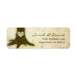 Etiqueta Retorno de Boda de luces de cadena de árbol de rob