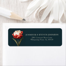 Retorno de Bodas de tulipanes verdes y rojos esmer