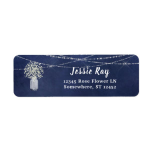 Etiqueta Retorno de la luz de cadena Blu & String Chalkboar