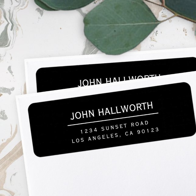 Etiqueta Retorno simple editable (Subido por el creador)