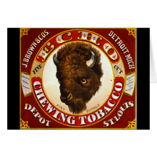 Etiqueta retra del tabaco a 1873