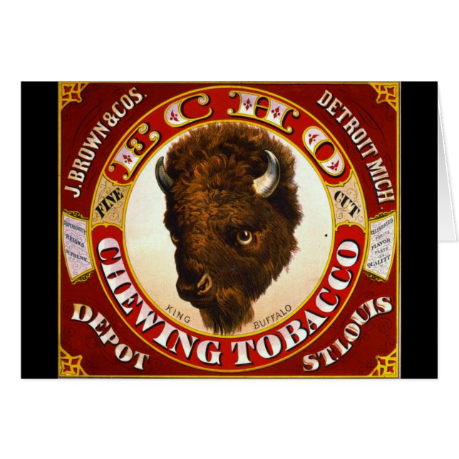 Etiqueta retra del tabaco a 1873 (Anverso (Horizontal))