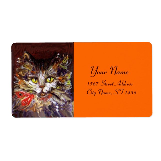 ETIQUETA RETRATO DE KITTY (Frente)