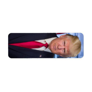 Etiqueta Retrato presidencial oficial de Donald Trump