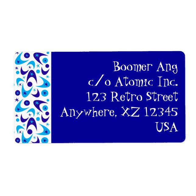 Etiqueta Retro Boomerangs (Frente)