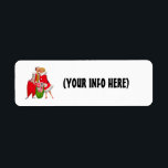 ETIQUETA RETRO CHRISTMAS COUPLE RETURN ADDRESS LABELS<br><div class="desc">CHRISTMAS RETRO COUPLE RETURN ADDRESS LABELS</div>