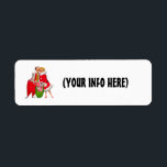 ETIQUETA RETRO CHRISTMAS COUPLE RETURN ADDRESS LABELS<br><div class="desc">CHRISTMAS RETRO COUPLE RETURN ADDRESS LABELS</div>