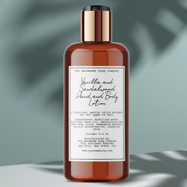 Etiqueta retro de frasco de cosméticos impermeable (Subido por el creador)