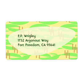 Etiqueta Retro Fifties Lemon Lime Boomerang Vibes