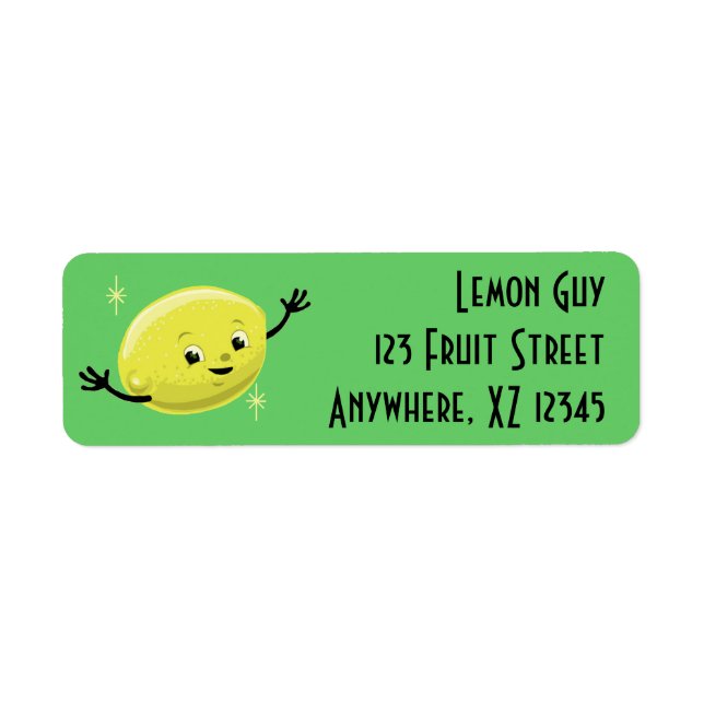 Etiqueta Retro Lemon Guy (Frente)