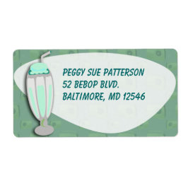 Etiqueta Retro Milkshake