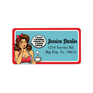 Etiqueta Retro Pinup_ Morning