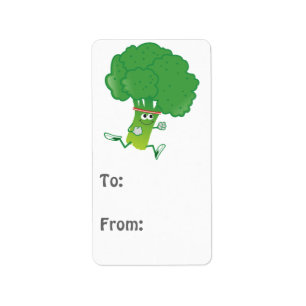 Etiqueta Retro Running Broccoli