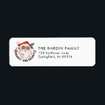 Etiqueta Retro Santa Claus Navidades divertidos Dirección d<br><div class="desc">¡Esta es la temporada! Obtén a Groovy con estos Navidades divertidos que devuelven las etiquetas de dirección. Tienen un ilustracion divertido de Santa Claus y un divertido retro "groovy y brillante". Son perfectas para avivar cualquier tipo de correo o invitación durante la temporada de vacaciones.</div>