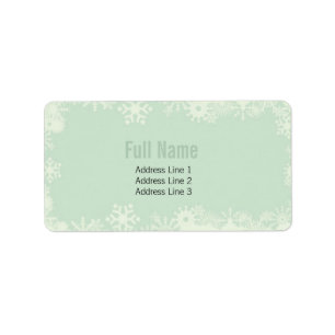 Etiqueta Retro Snowflakes 2 navidades
