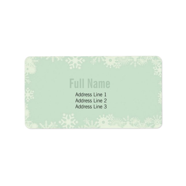 Etiqueta Retro Snowflakes 2 navidades (Frente)