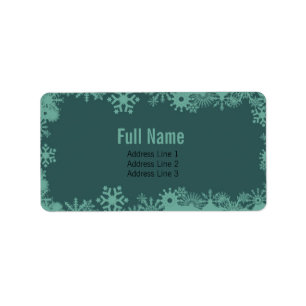 Etiqueta Retro Snowflakes 5 navidades