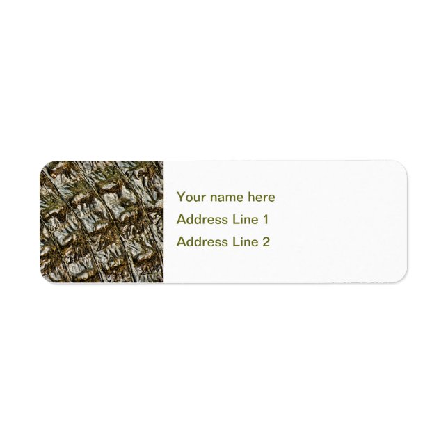 Etiqueta Retroceso del lagarto húmedo (Frente)