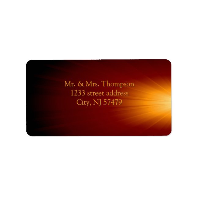 Etiqueta Return Address Label (Frente)