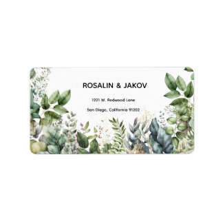 Etiqueta Return Address Label