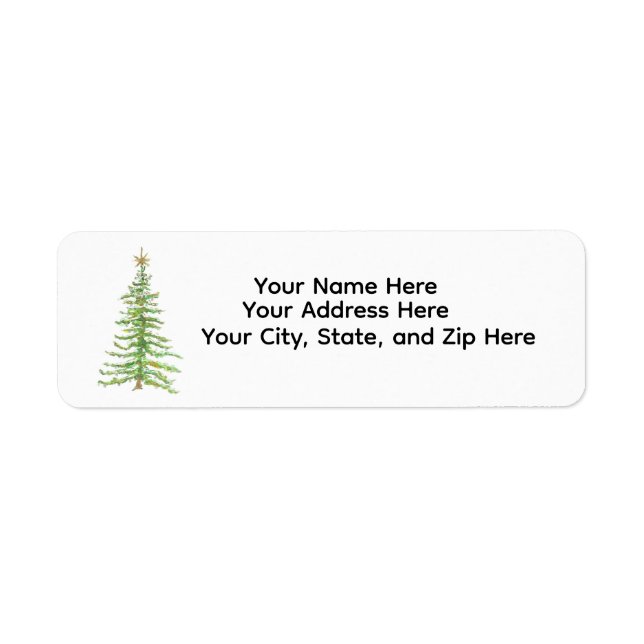 Etiqueta Return Address Label (Frente)